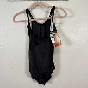MiracleSuit Open Bust Body Briefer Extra Firm Control Instant Tummy Medium Black